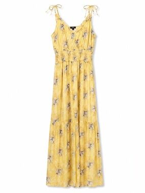 PAIGE Sunlit Floral Maxi Dress with leg slit